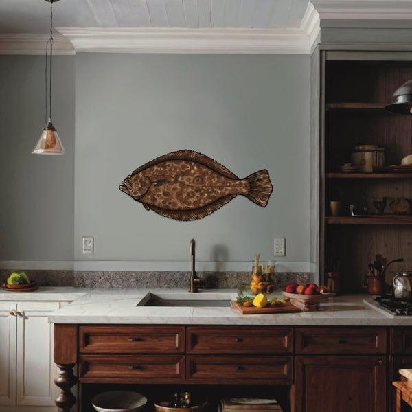 Fluke Northeast Fishing Fine Art Print 