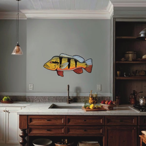 Peacock Bass Wall Art Fishing Design